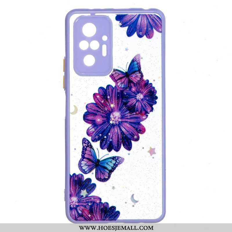 Hoesje voor Xiaomi Redmi Note 10 Pro Bloemen Vlinderhybride