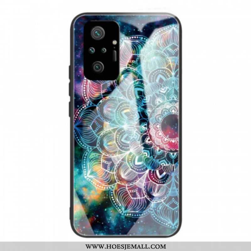 Hoesje voor Xiaomi Redmi Note 10 Pro Mandala Gehard Glas