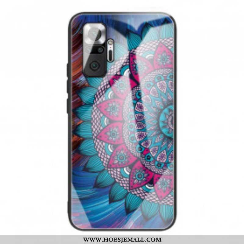 Hoesje voor Xiaomi Redmi Note 10 Pro Mandala Gehard Glas