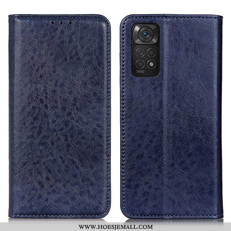 Bescherming Hoesje voor Xiaomi Redmi Note 11 / 11S Folio-hoesje Leer Textuur