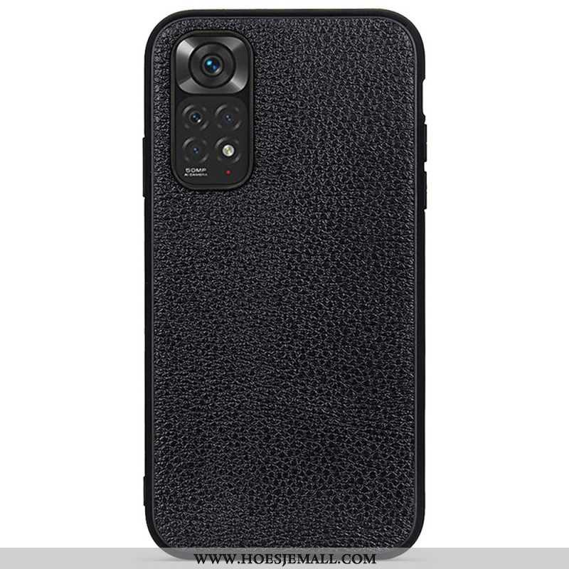 Hoesje voor Xiaomi Redmi Note 11 / 11S Echt Litchi-leer