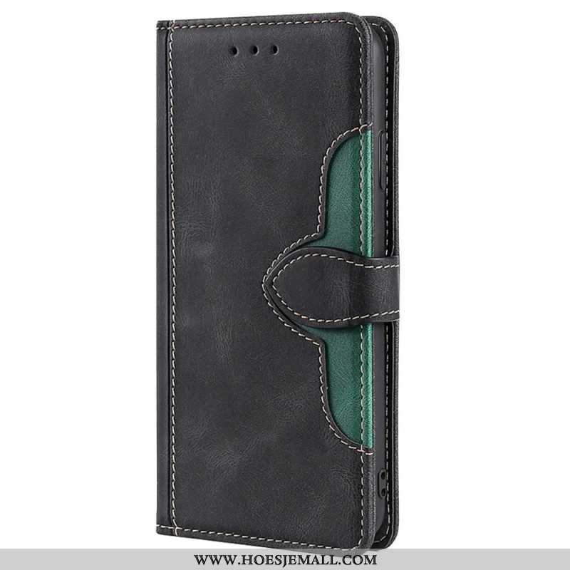 Folio-hoesje voor Xiaomi Redmi Note 11 / 11S Imitatieleer Bicolor Stijlvol