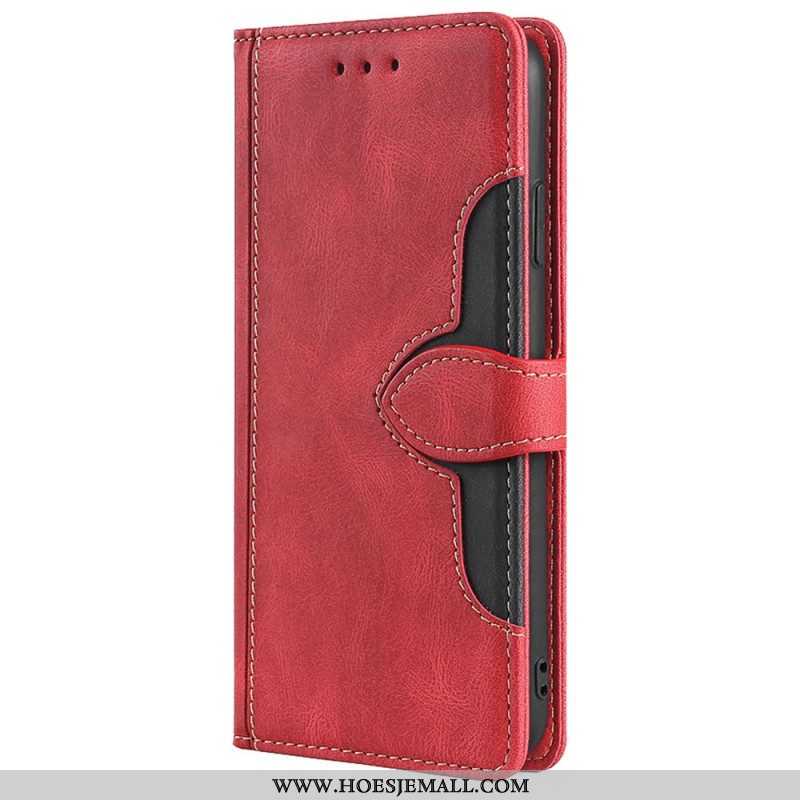 Folio-hoesje voor Xiaomi Redmi Note 11 / 11S Imitatieleer Bicolor Stijlvol