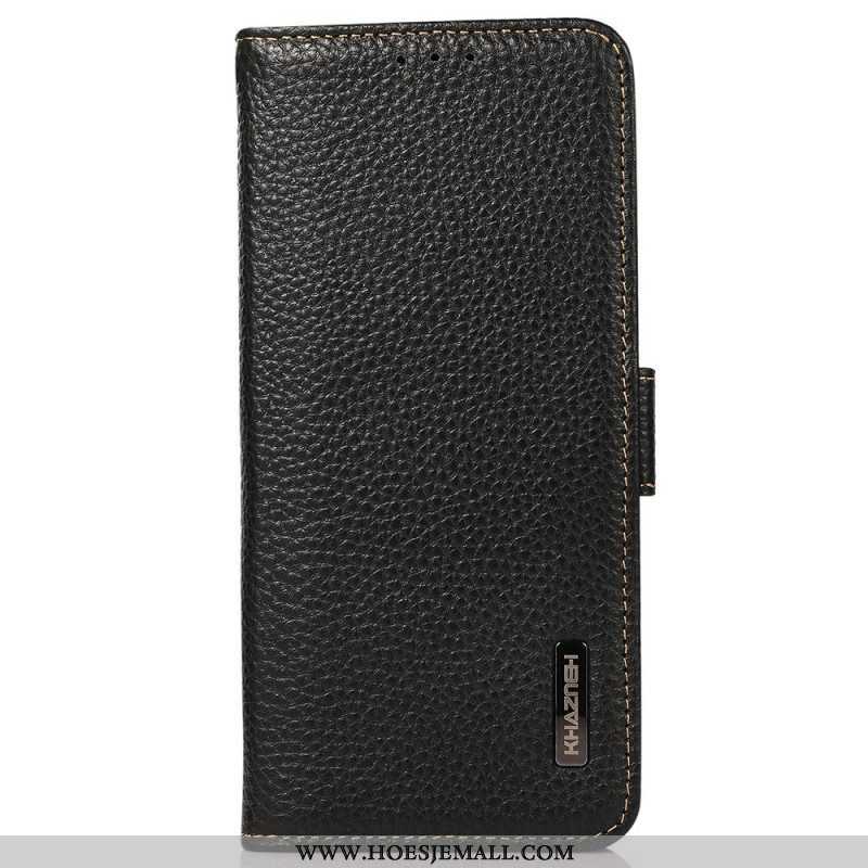 Folio-hoesje voor Xiaomi Redmi Note 11 / 11S Lychee Leer Khazneh Rfid