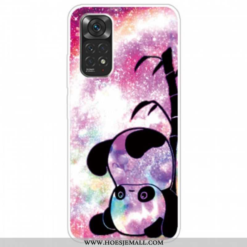 Telefoonhoesje voor Xiaomi Redmi Note 11 / 11S Panda En Bamboe