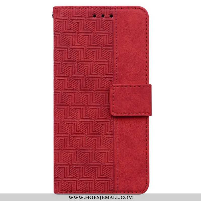 Folio-hoesje voor Xiaomi Redmi Note 11 / 11S Met Ketting Patroon Met Bandjes