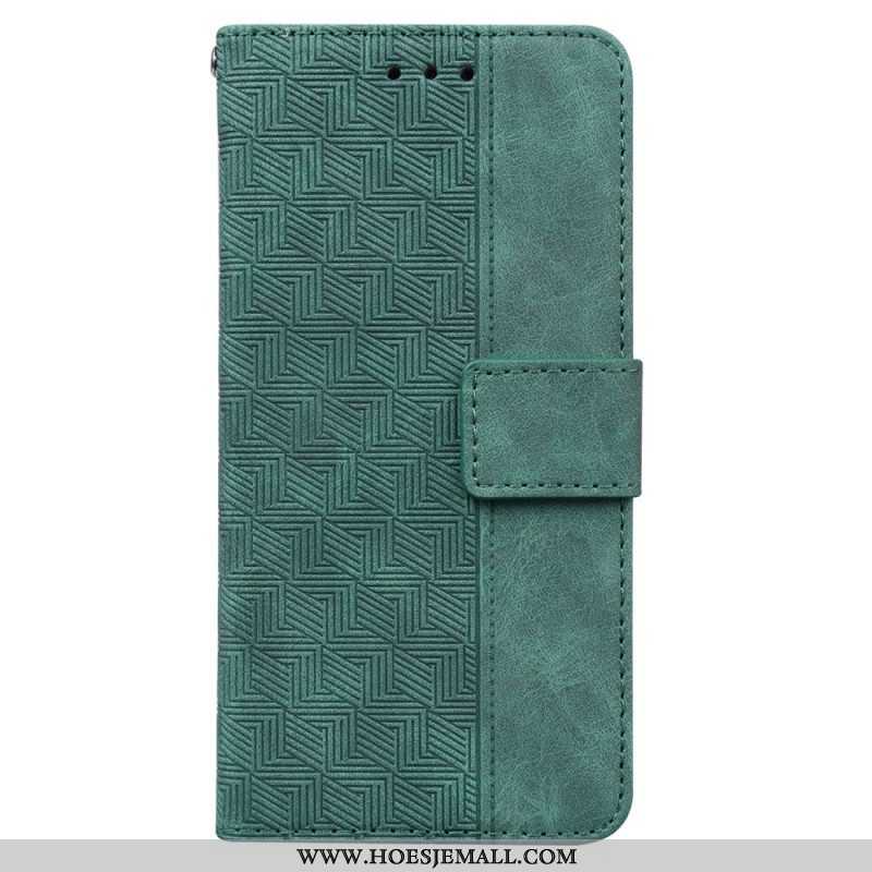 Folio-hoesje voor Xiaomi Redmi Note 11 / 11S Met Ketting Patroon Met Bandjes