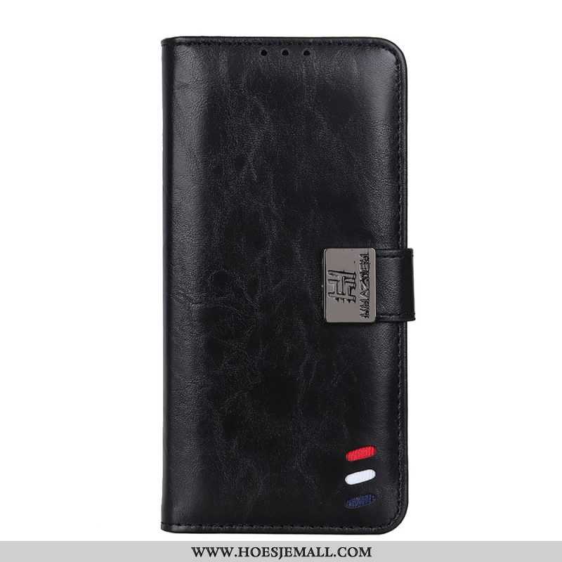 Leren Hoesje voor Xiaomi Redmi Note 11 / 11S Bison Leereffect