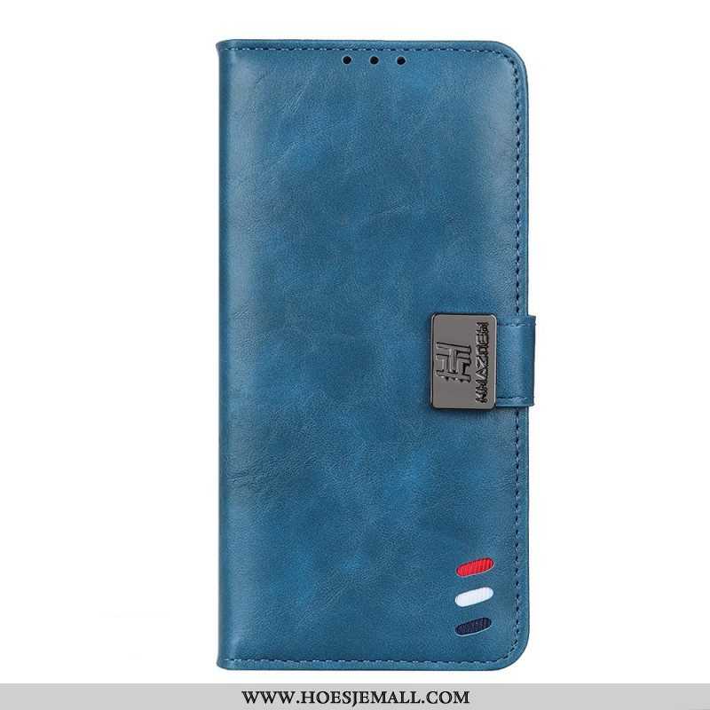 Leren Hoesje voor Xiaomi Redmi Note 11 / 11S Bison Leereffect