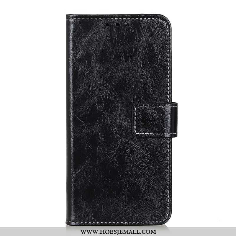 Flip Case voor Xiaomi Redmi Note 11 / 11S Glanzende En Zichtbare Naden