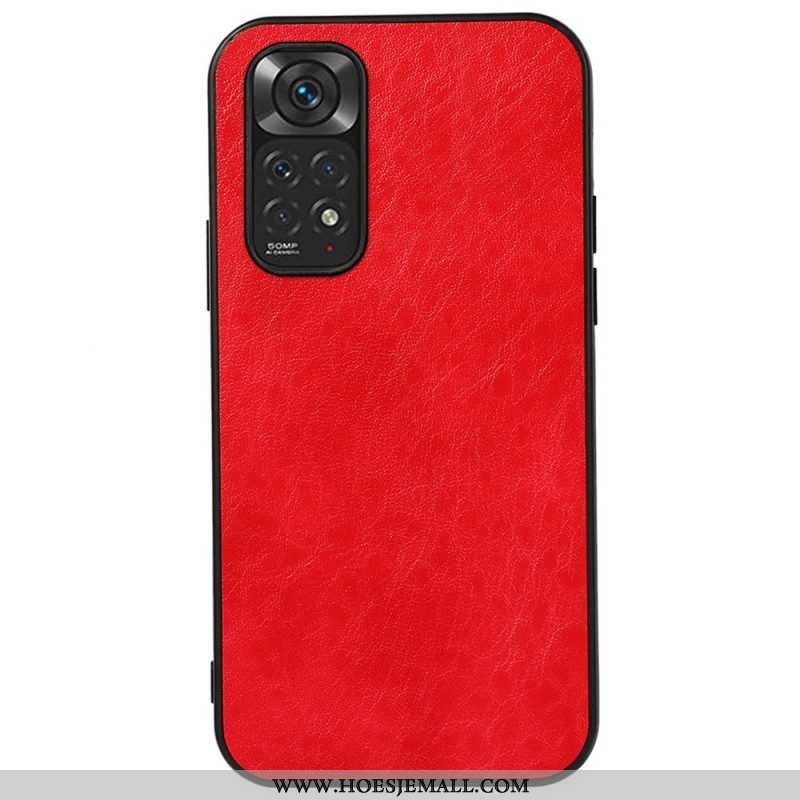 Hoesje voor Xiaomi Redmi Note 11 / 11S Getextureerd Kunstleer