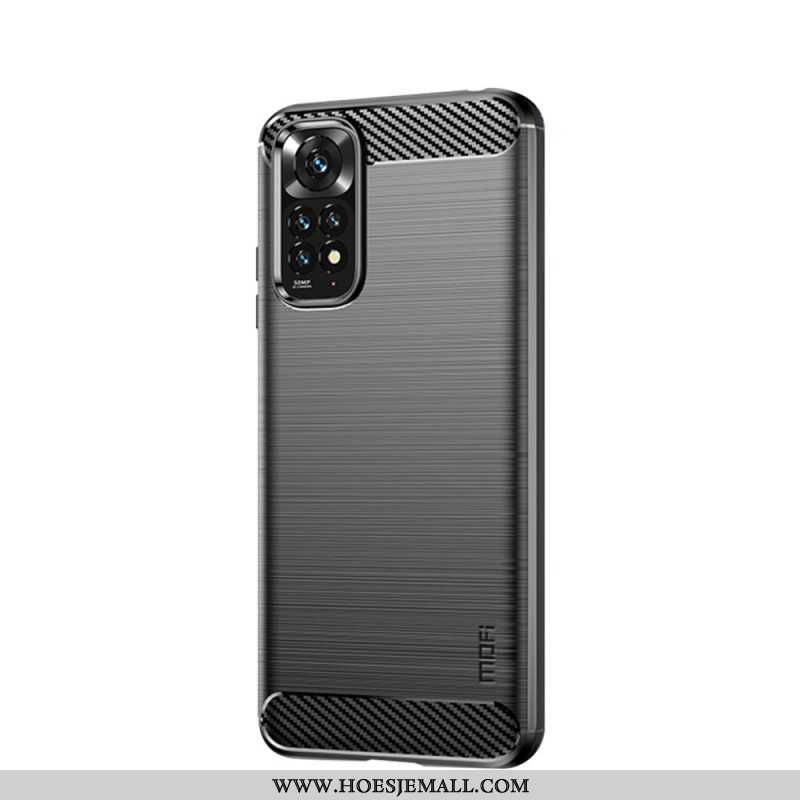 Hoesje voor Xiaomi Redmi Note 11 / 11S Mofi Geborsteld Koolstofvezel