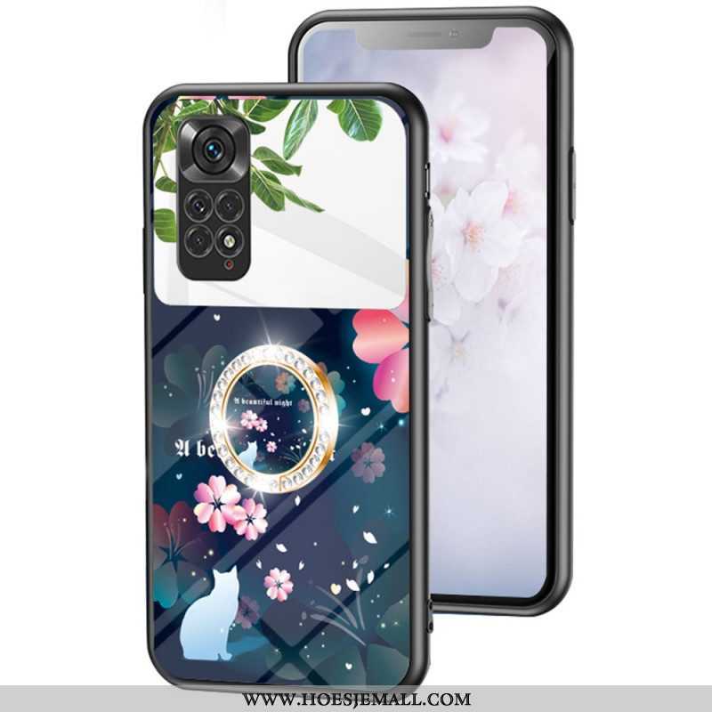 Hoesje voor Xiaomi Redmi Note 11 / 11S Spiegel Met Draaibare Ring