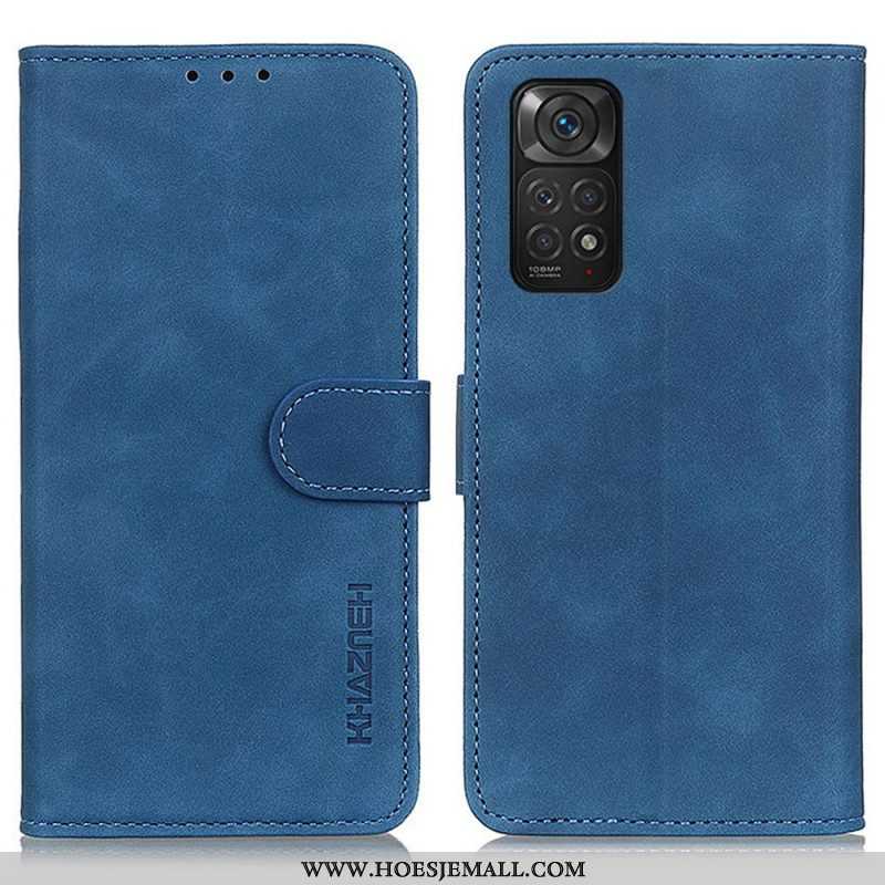 Folio-hoesje voor Xiaomi Redmi Note 11 / 11S Khazneh Vintage Leereffect