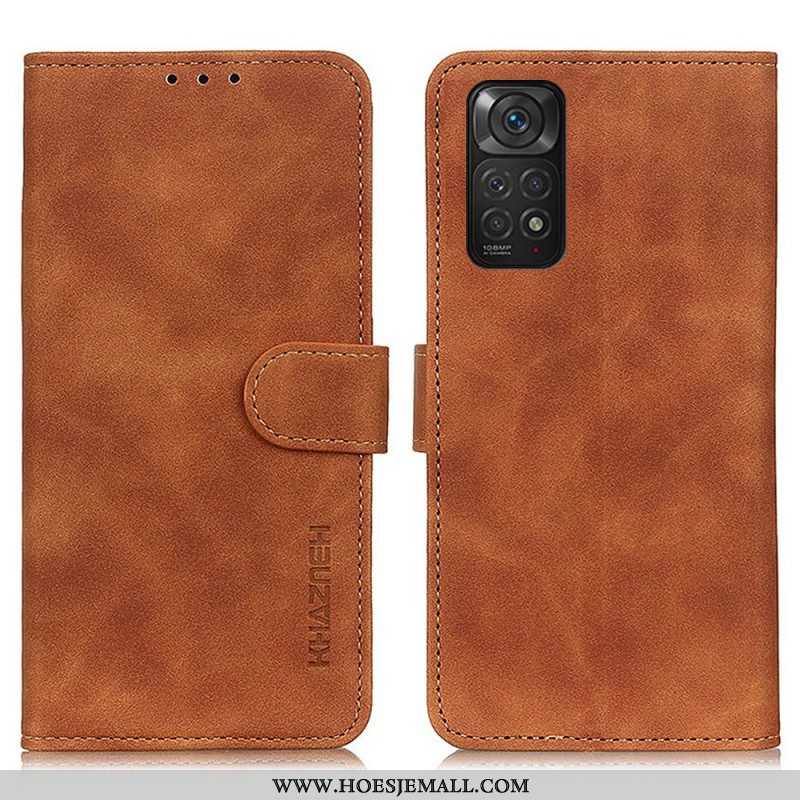 Folio-hoesje voor Xiaomi Redmi Note 11 / 11S Khazneh Vintage Leereffect