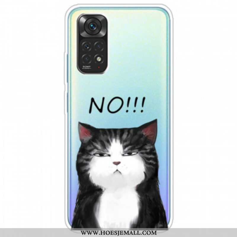 Telefoonhoesje voor Xiaomi Redmi Note 11 / 11S De Kat Die Nee Zegt