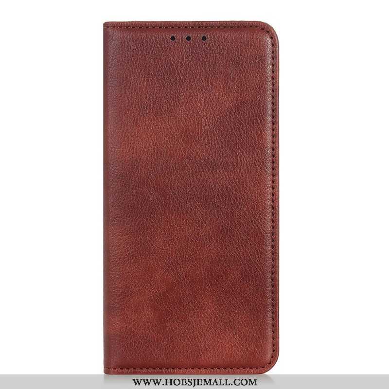 Bescherming Hoesje voor Xiaomi Redmi Note 11 / 11S Folio-hoesje Lychee Gespleten Lederen Textuur