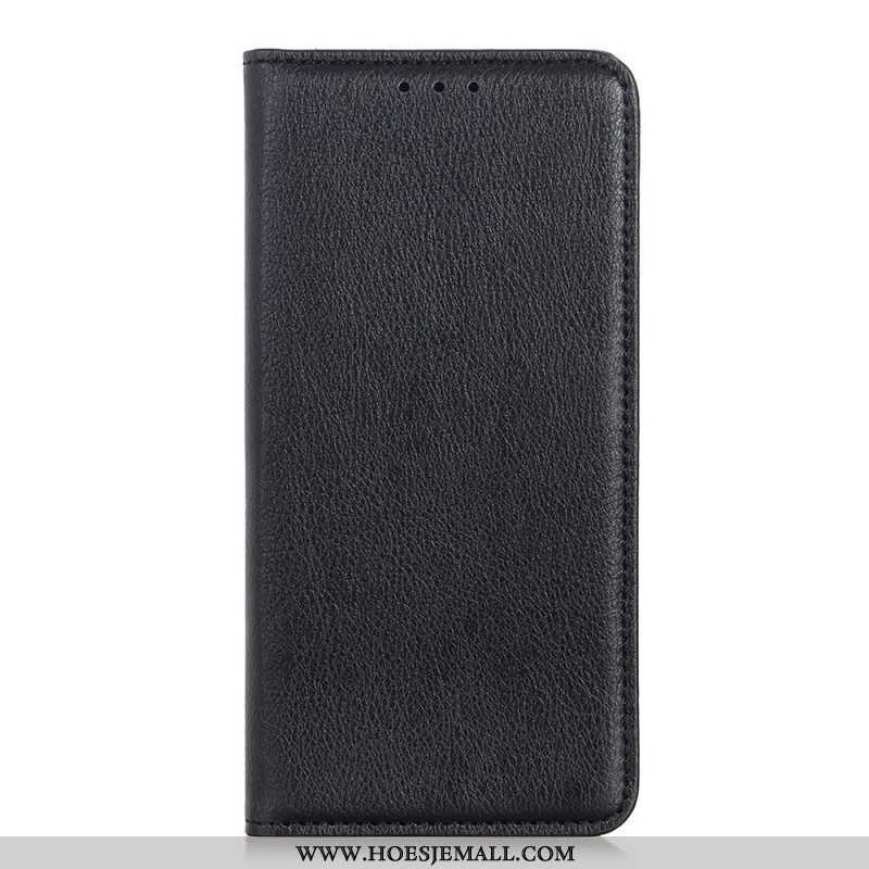 Bescherming Hoesje voor Xiaomi Redmi Note 11 / 11S Folio-hoesje Lychee Gespleten Lederen Textuur