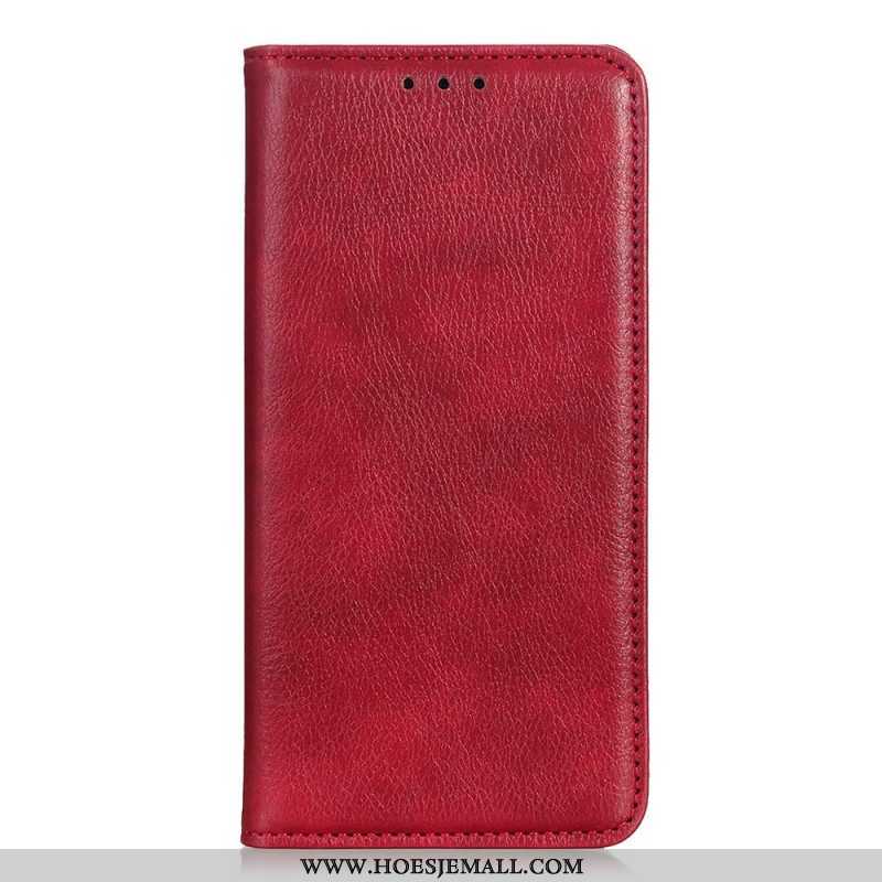 Bescherming Hoesje voor Xiaomi Redmi Note 11 / 11S Folio-hoesje Lychee Gespleten Lederen Textuur