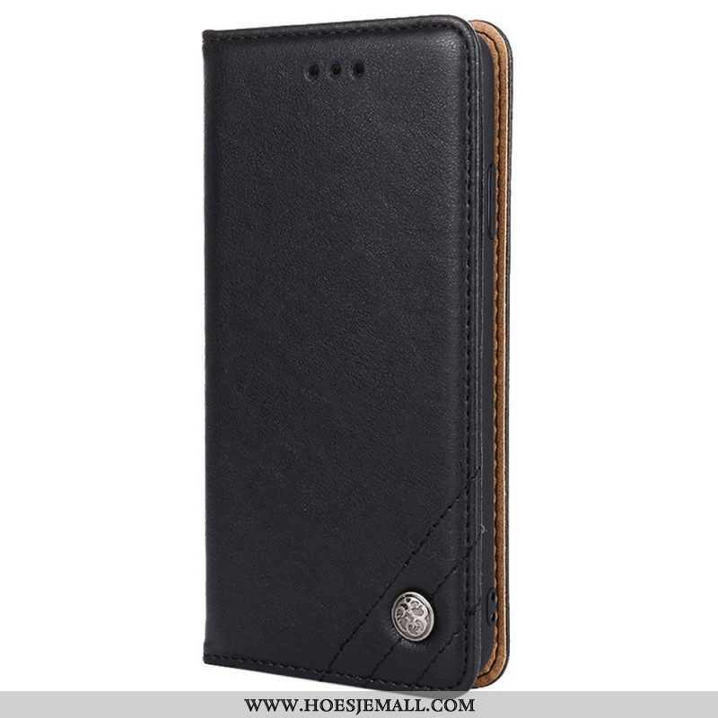 Bescherming Hoesje voor Xiaomi Redmi Note 11 Pro / 11 Pro 5G Folio-hoesje Stijl Lederen Klinknagel