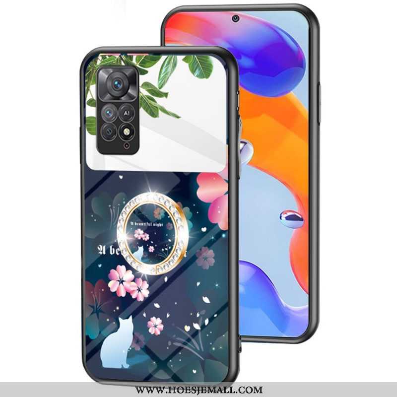 Hoesje voor Xiaomi Redmi Note 11 Pro / 11 Pro 5G Spiegel Met Draaibare Ring