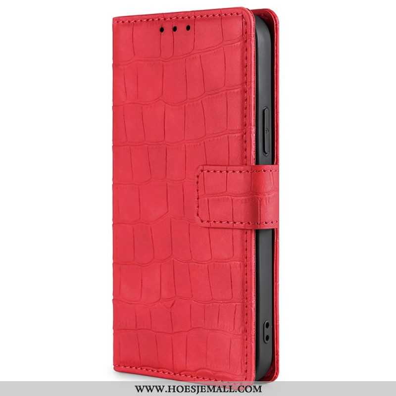 Folio-hoesje voor Xiaomi Redmi Note 11 Pro / 11 Pro 5G Skin-touch-krokodil