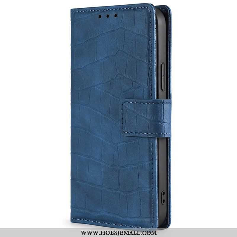 Folio-hoesje voor Xiaomi Redmi Note 11 Pro / 11 Pro 5G Skin-touch-krokodil