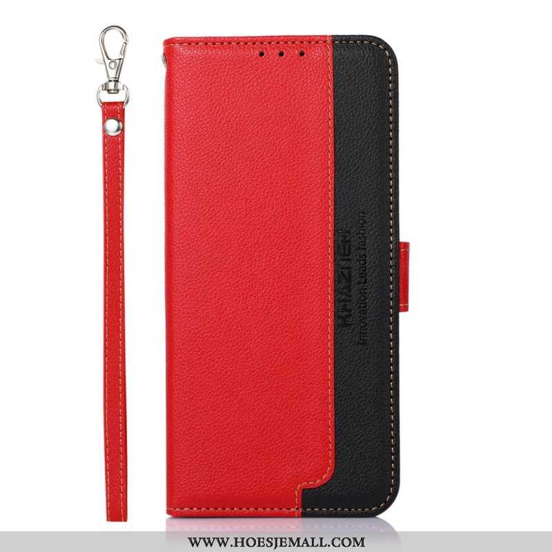 Folio-hoesje voor Xiaomi Redmi Note 11 Pro / 11 Pro 5G Lychee-stijl Rfid Khazneh