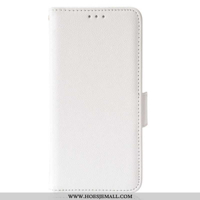 Folio-hoesje voor Xiaomi Redmi Note 11 Pro / 11 Pro 5G Lychee Kunstleer