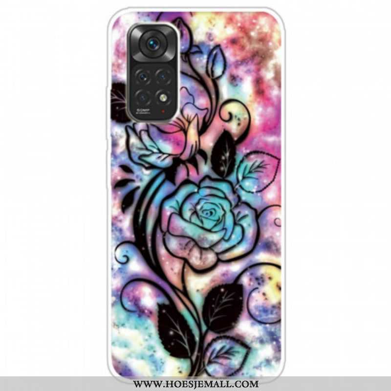 Hoesje voor Xiaomi Redmi Note 11 Pro / 11 Pro 5G Bloem Ontwerp