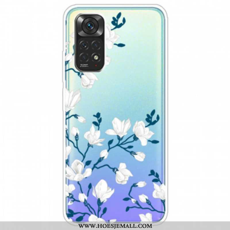 Hoesje voor Xiaomi Redmi Note 11 Pro / 11 Pro 5G Witte Bloemen