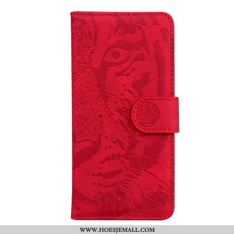 Folio-hoesje voor Xiaomi Redmi Note 11 Pro / 11 Pro 5G Tijger Voetafdruk