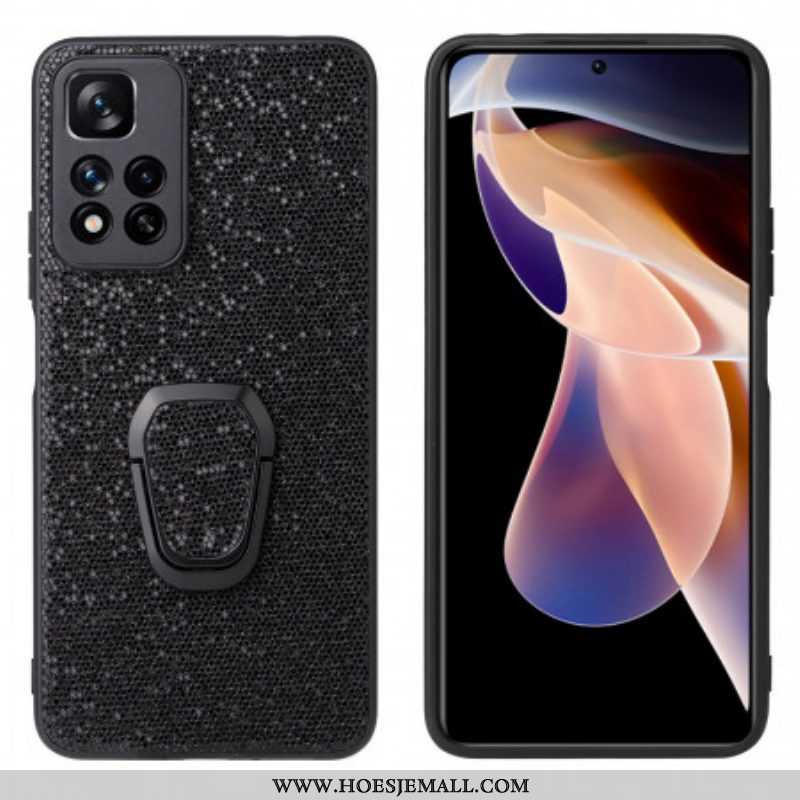 Hoesje voor Xiaomi Redmi Note 11 Pro Plus 5G Glitter Ringbeugel