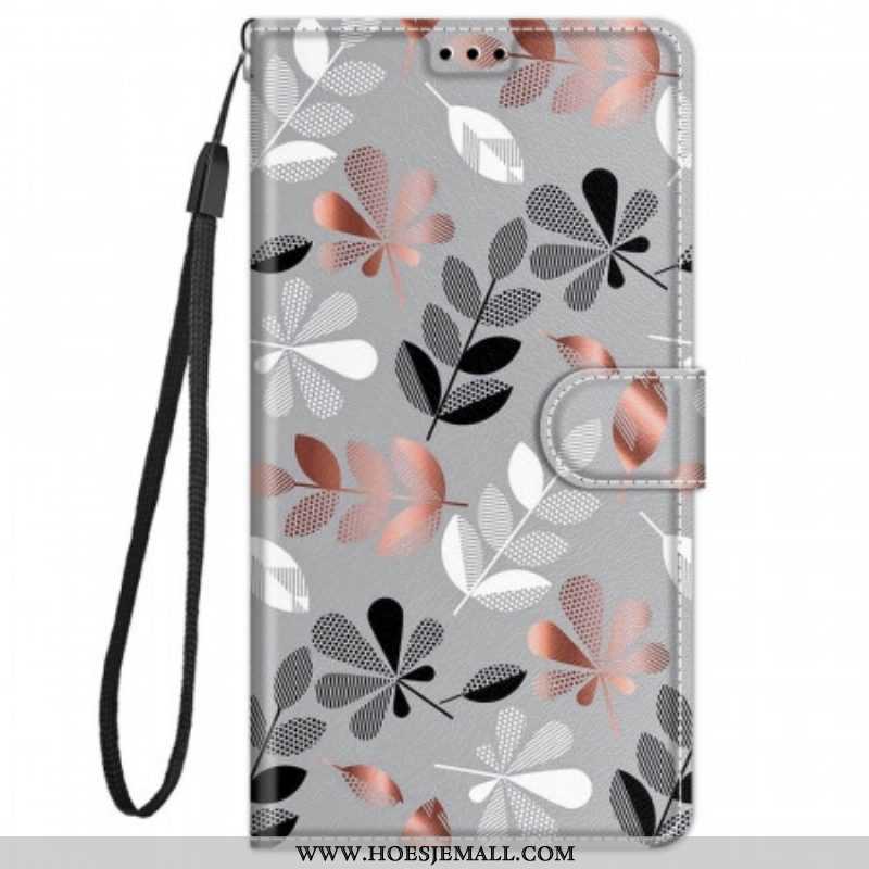 Flip Case voor Xiaomi Redmi Note 11 Pro Plus 5G Lakens Met Lanyard