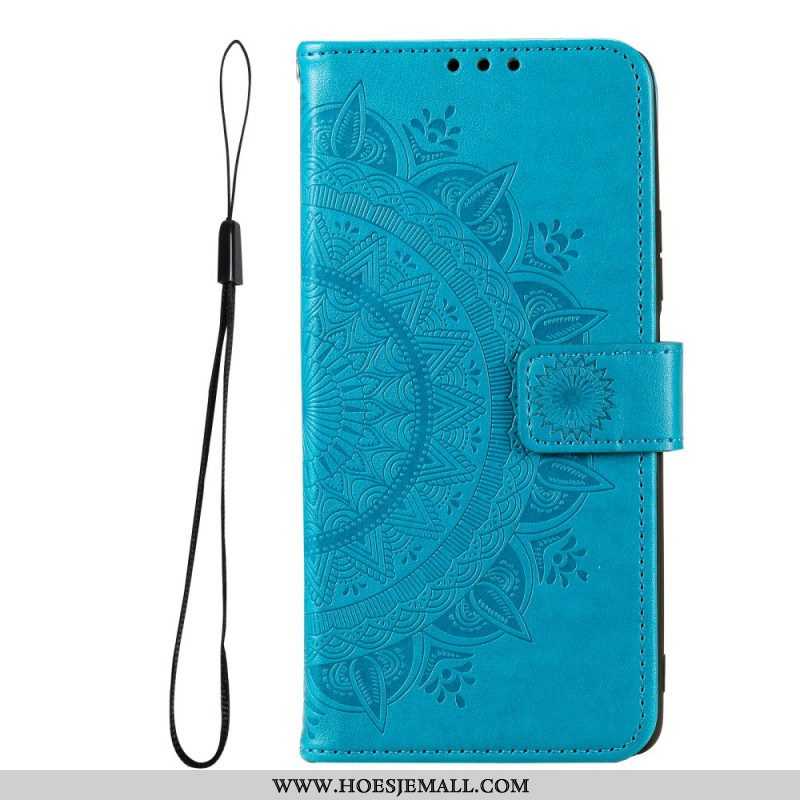 Leren Hoesje voor Xiaomi Redmi Note 11 Pro Plus 5G Zon Mandala