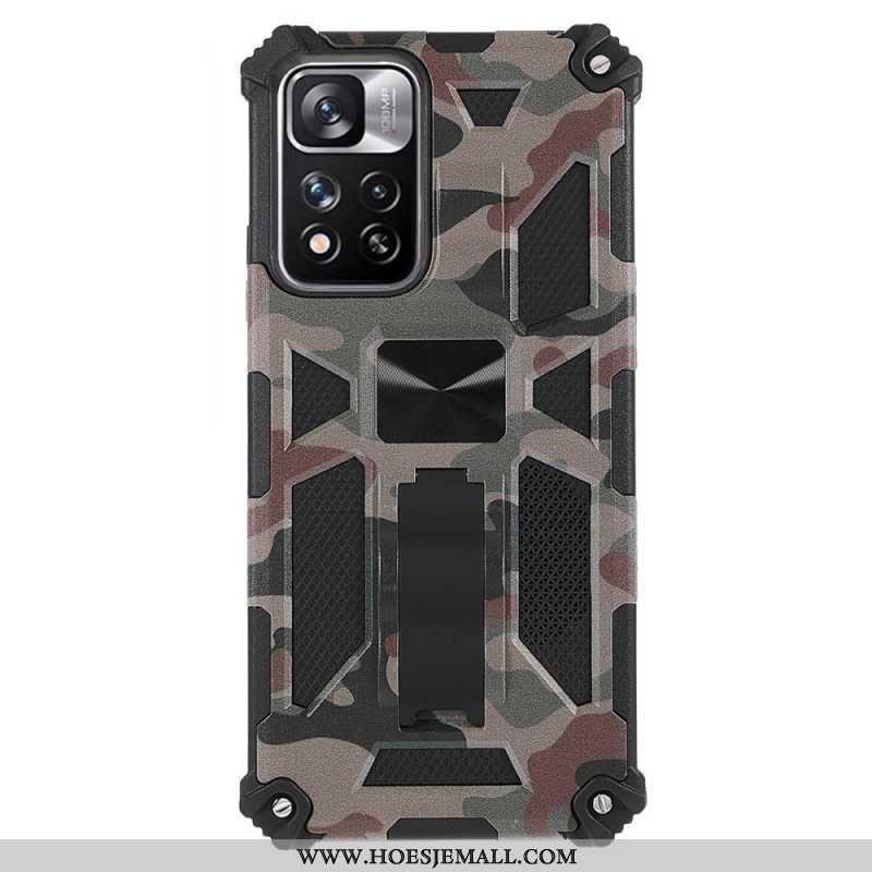 Hoesje voor Xiaomi Redmi Note 11 Pro Plus 5G Camouflage Verwijderbare Ondersteuning