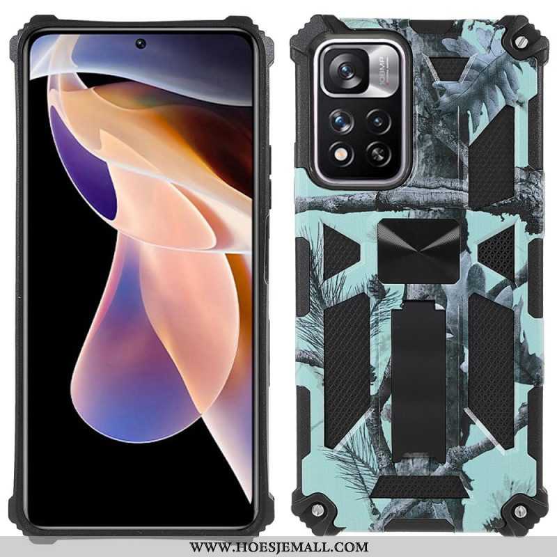 Hoesje voor Xiaomi Redmi Note 11 Pro Plus 5G Camouflage Verwijderbare Ondersteuning