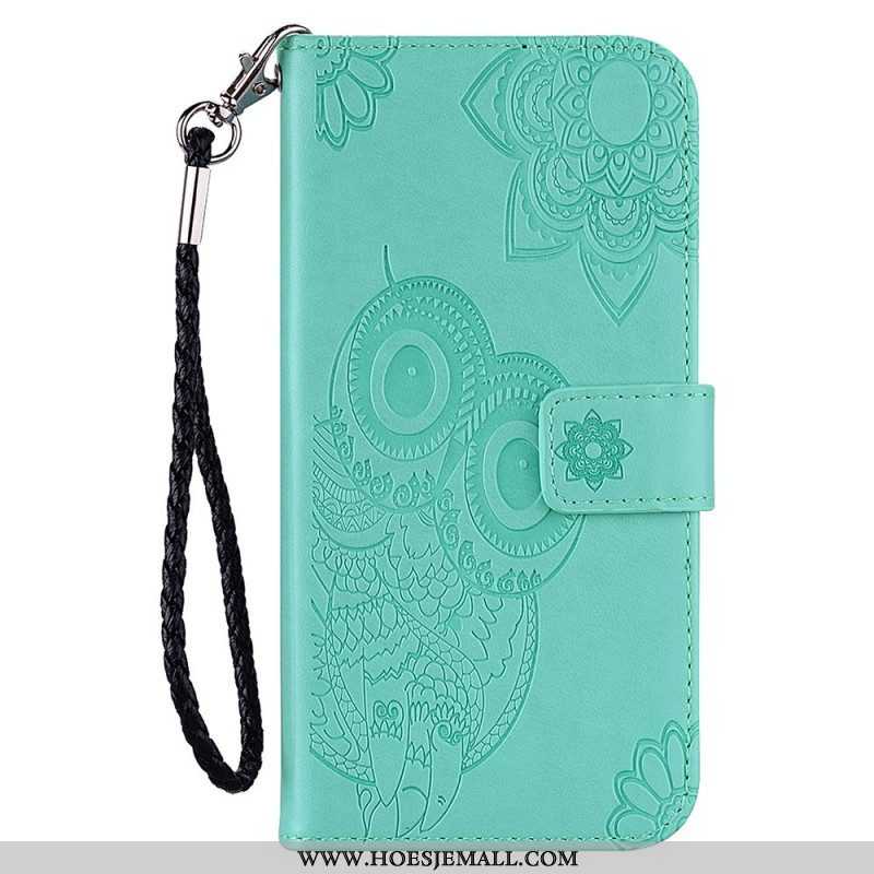 Leren Hoesje voor Xiaomi Redmi Note 11 Pro Plus 5G Mandala Uil