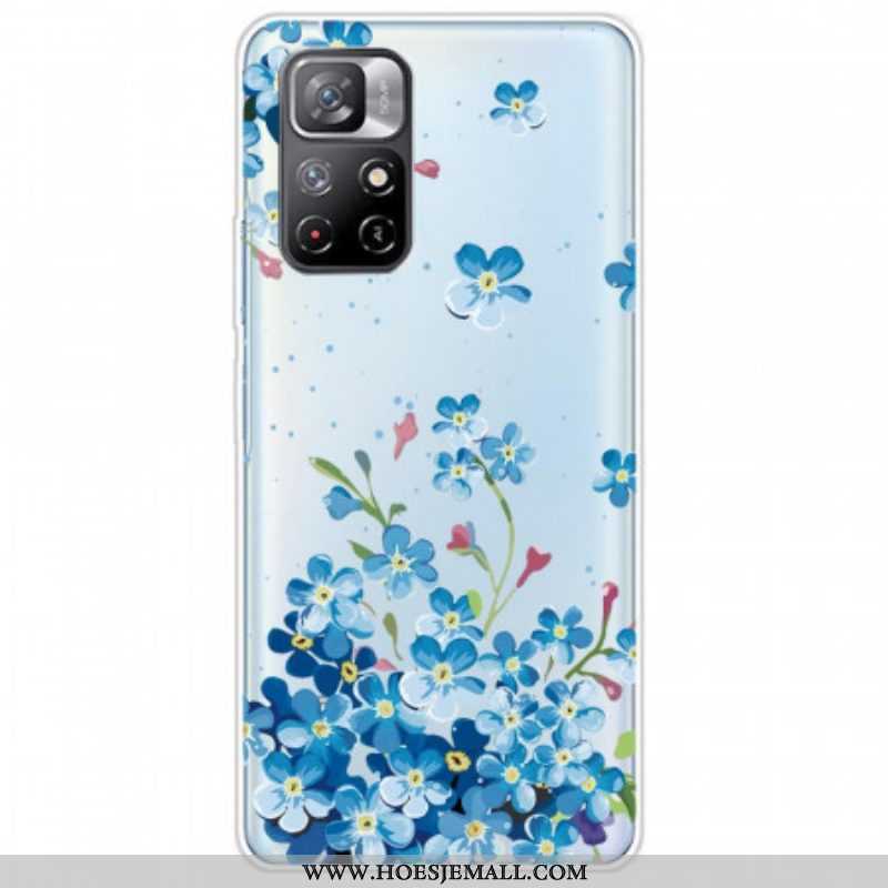 Hoesje voor Xiaomi Redmi Note 11 Pro Plus 5G Boeket Van Blauwe Bloemen