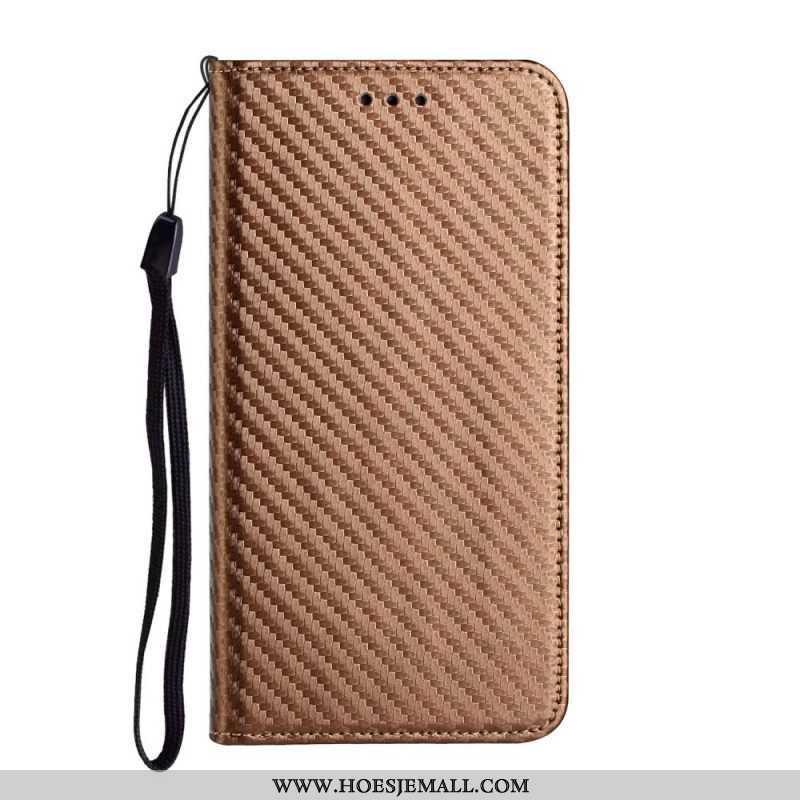 Bescherming Hoesje voor Xiaomi Redmi Note 11 Pro Plus 5G Met Ketting Folio-hoesje Band Van Koolstofv