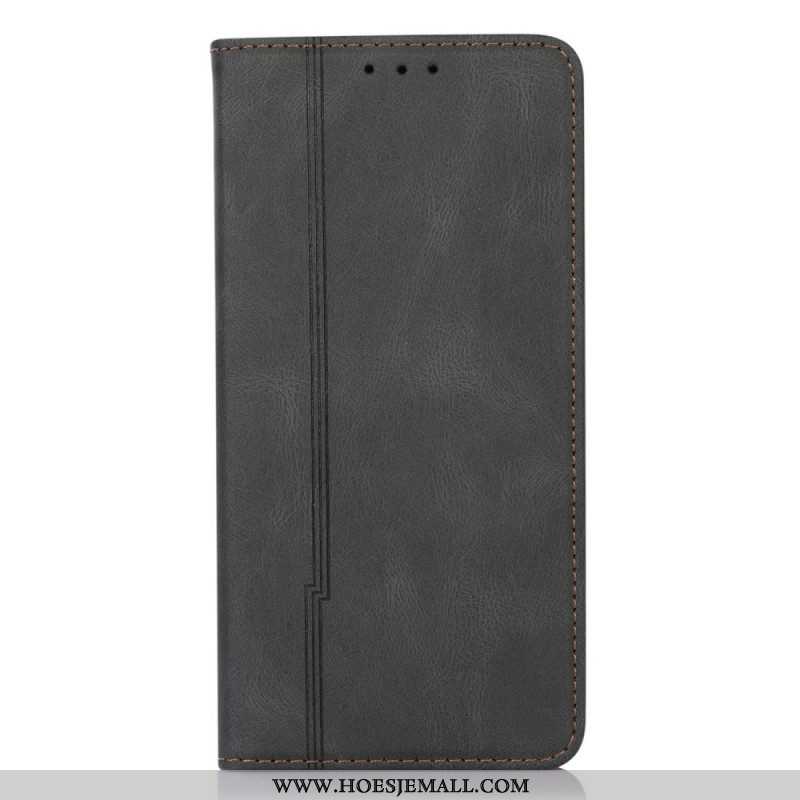 Bescherming Hoesje voor Xiaomi Redmi Note 11 Pro Plus 5G Folio-hoesje Stijl Lederen Lijn