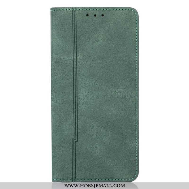 Bescherming Hoesje voor Xiaomi Redmi Note 11 Pro Plus 5G Folio-hoesje Stijl Lederen Lijn