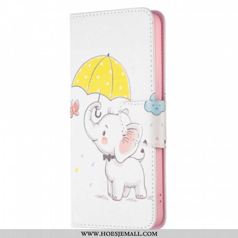 Folio-hoesje voor Xiaomi Redmi Note 11 Pro Plus 5G Baby Olifant