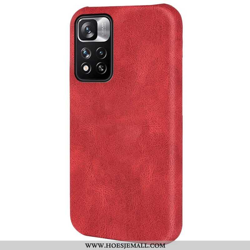 Hoesje voor Xiaomi Redmi Note 11 Pro Plus 5G Designer Leereffect