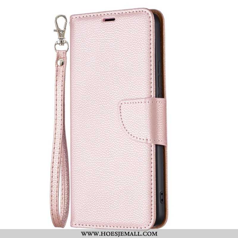 Folio-hoesje voor Xiaomi Redmi Note 11 Pro Plus 5G Lychee Schuine Sluiting