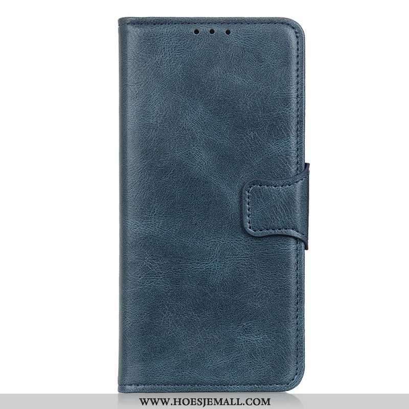 Leren Hoesje voor Xiaomi Redmi Note 12 4G Stijl Lederen Gesp Omkeerbaar