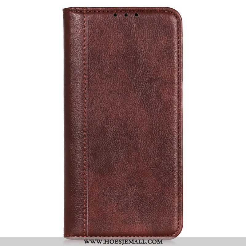 Bescherming Hoesje voor Xiaomi Redmi Note 12 4G Folio-hoesje Vintage Gespleten Leer