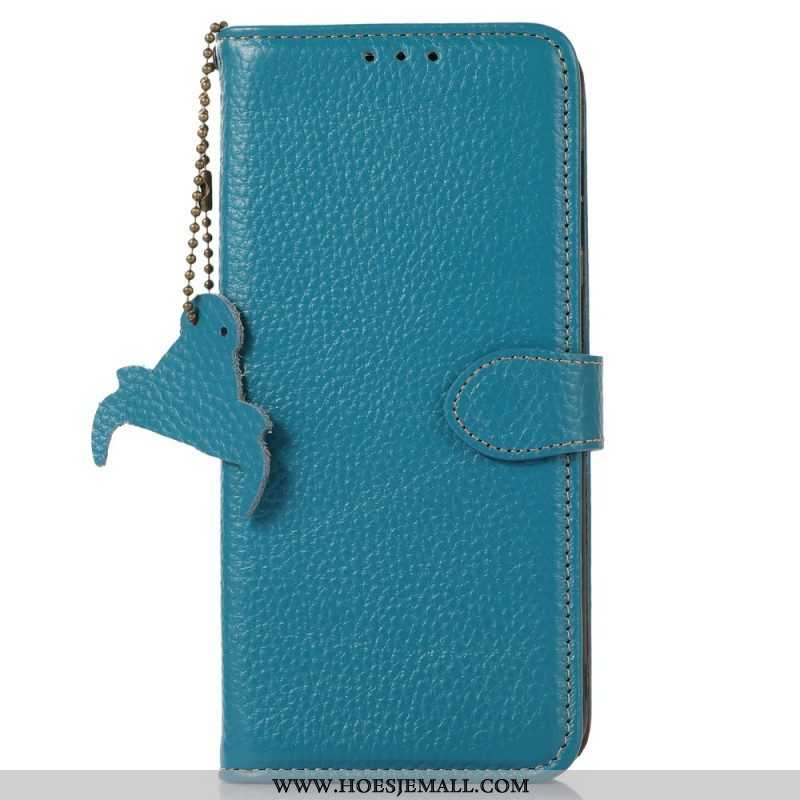 Leren Hoesje voor Xiaomi Redmi Note 12 4G Rfid Van Echt Leer