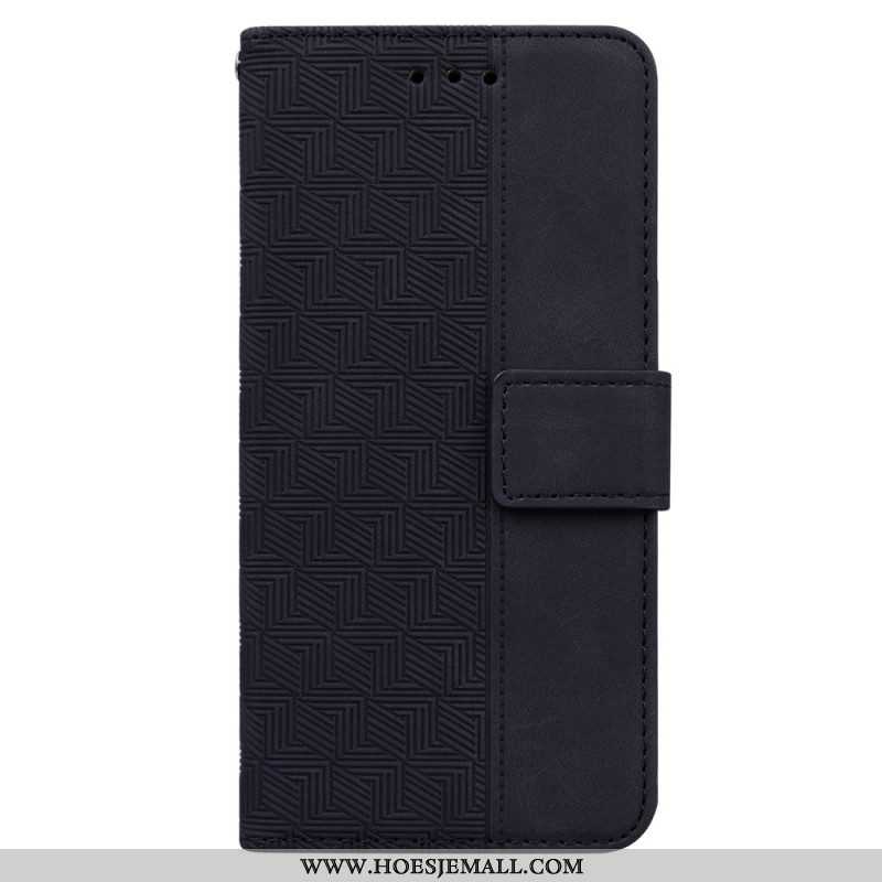 Folio-hoesje voor Xiaomi Redmi Note 12 4G Met Ketting Patroon Met Bandjes