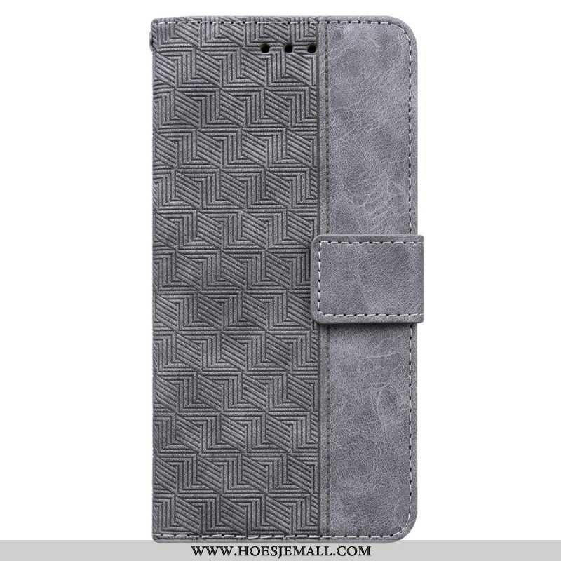 Folio-hoesje voor Xiaomi Redmi Note 12 4G Met Ketting Patroon Met Bandjes